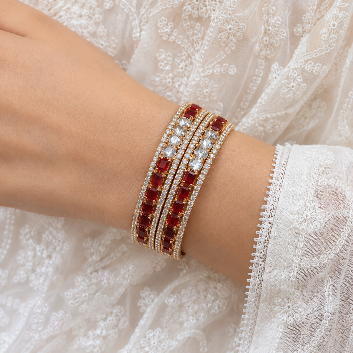 Crimson Royale Bangles