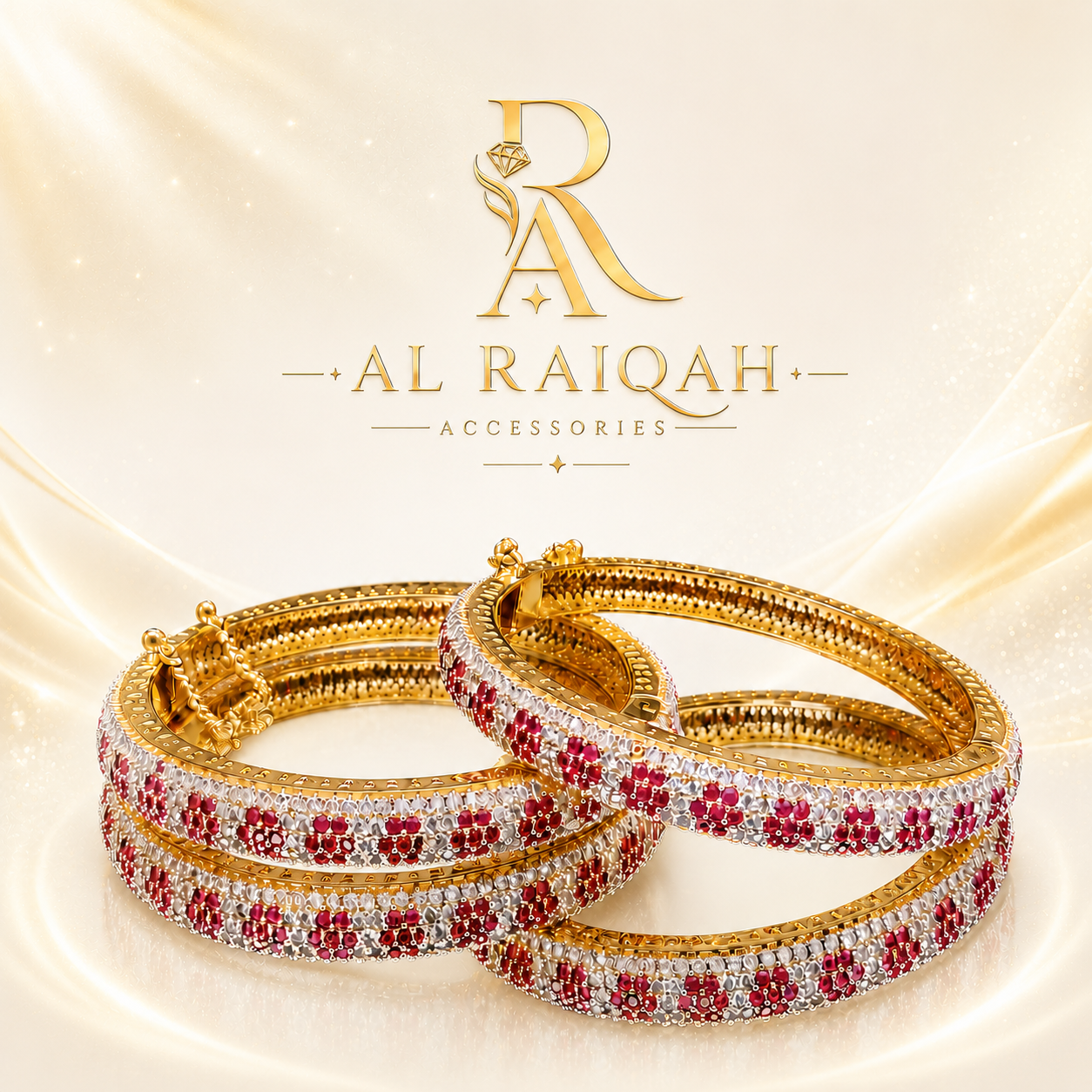 Ruby Bloom Luxe Bangles